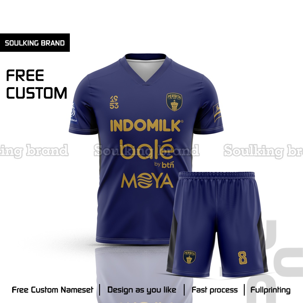 Baju Jersey Persita 2025 / 2026 Home Away Third Liga 1 Indonesia Free Custom Nama Warna Unggu Putih 