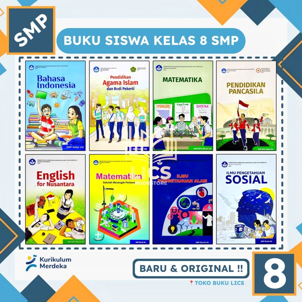 Buku Paket Kelas 8 SMP Kurikulum Merdeka Kurmer Lengkap