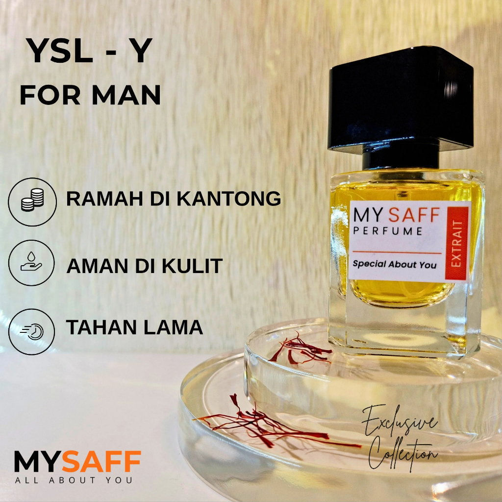 Inspired YSL Y Exclusive | Intens & Tahan Lama | Parfum Pria Best Seller - MYSAFF