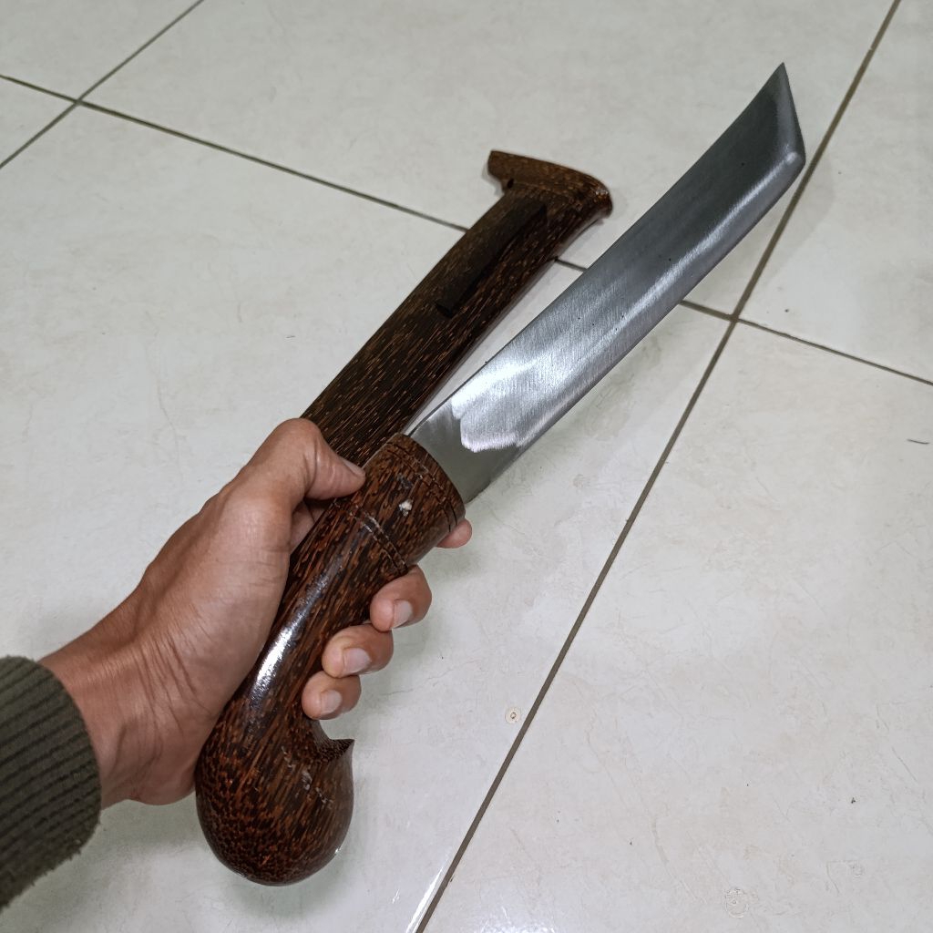 Golok Kerja Kebun Model Kopak Kayu Full Ruyung