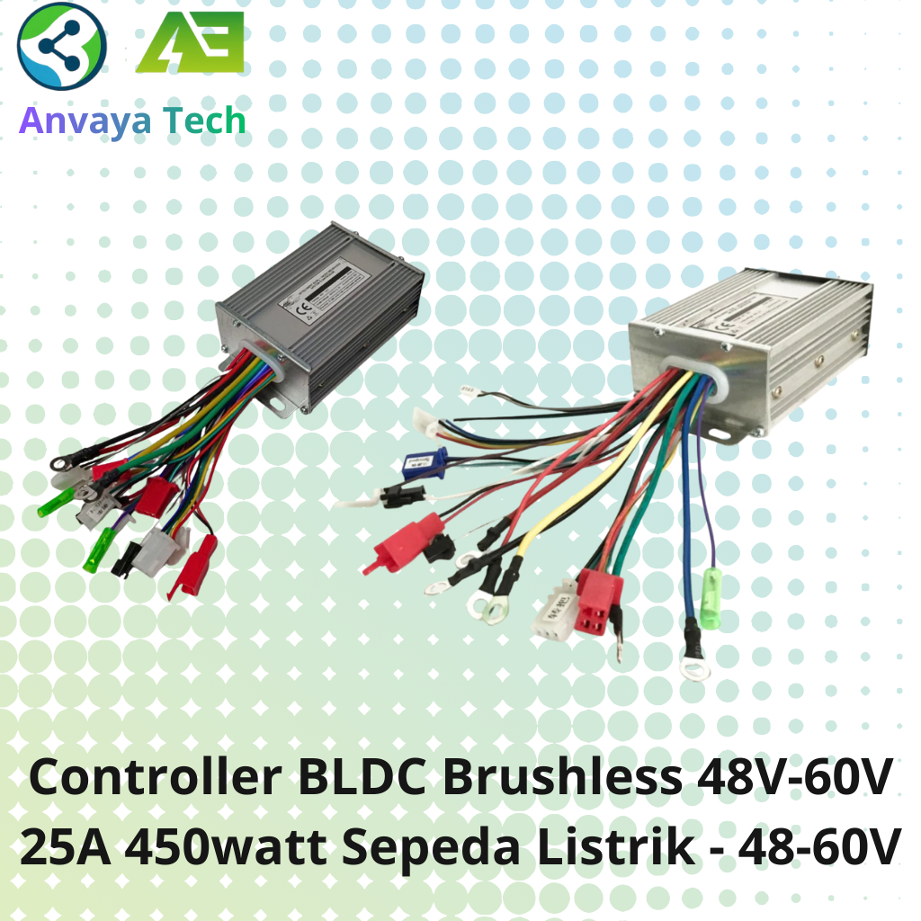 Controller BLDC Brushless 48V-60V 25A 450watt Sepeda Listrik - 48-60V