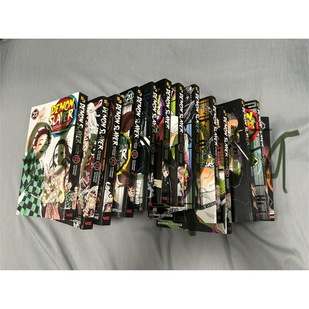 demon slayer english manga (preloved) volume 11–23