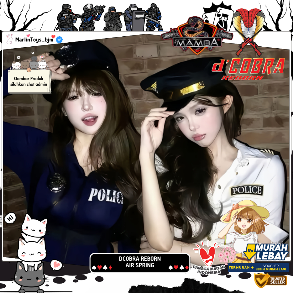Mainan Dcobra Reborn - Black Mamba P355 - P377 - M2000 - Colt Eagle - Smith&Wesson Secret Agent
