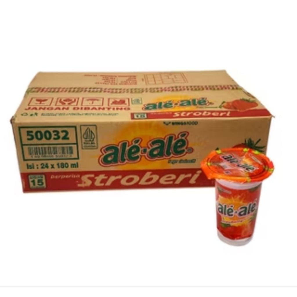 ALE ALE STRAWBERRY CUP DUS (24X180ML)