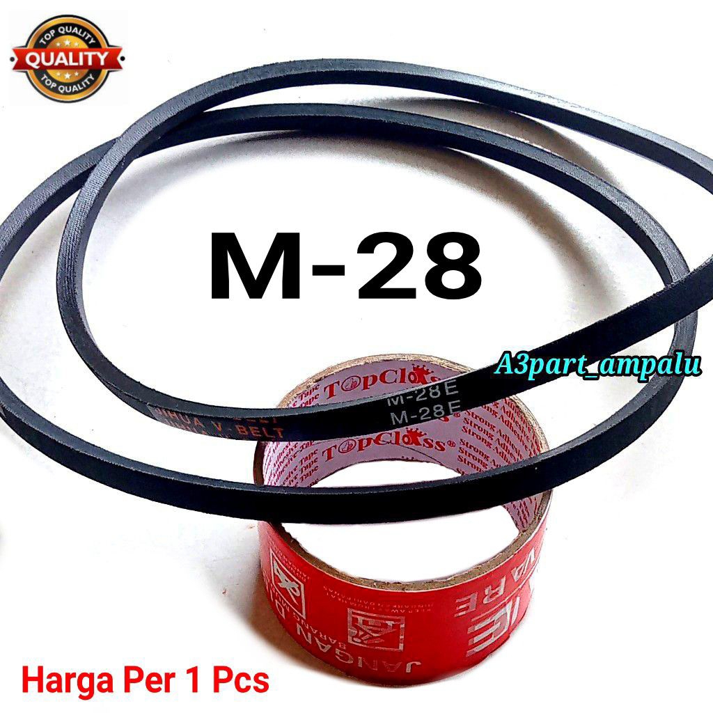 Vbelt M-28 Vbelt Mesin Cuci Sharp 2 Tabung Umum Ukuran M-28 BELTING MESIN CUCI M-28