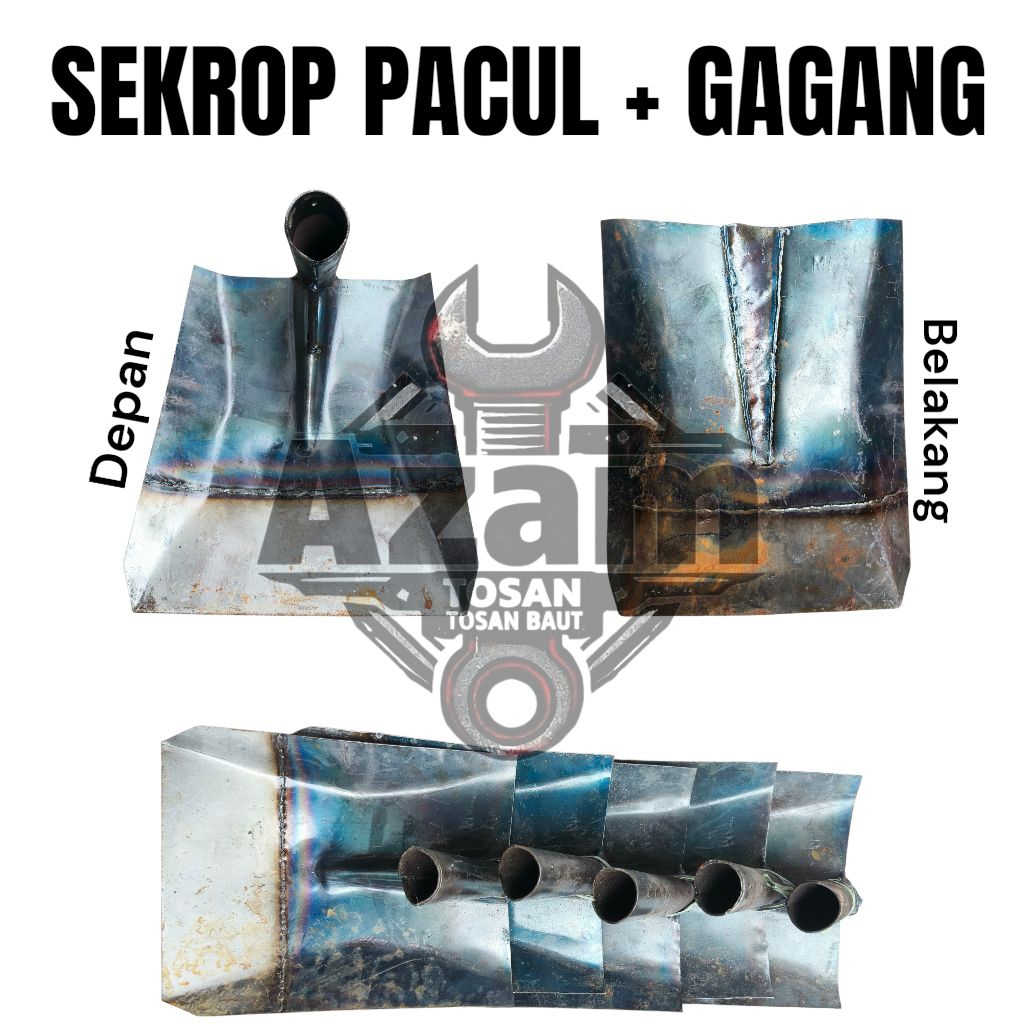 SEKOP PACUL PACUL PASIR SEKOP PASIR SENDOK PASIR SAMBUNGAN BAJA + PEGANGAN