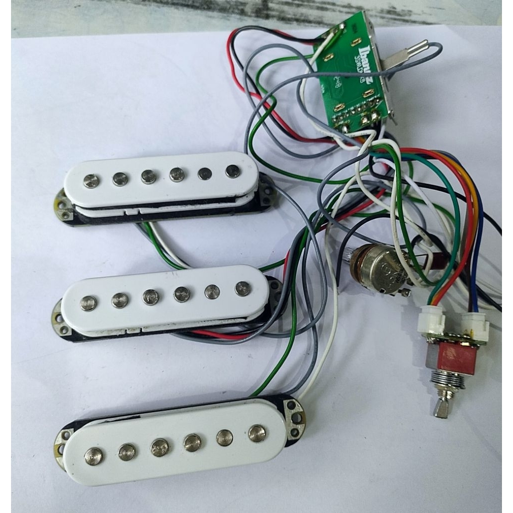 Pickup gitar Set SSS plus Wiring Ibanez AZ Essential Original