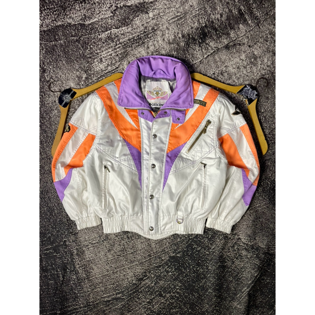 VINTAGE RACING CROP COLOR BLOCK || DESCENTE || MODEL JARANG