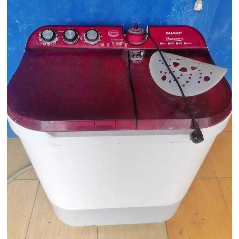 MESIN CUCI SHARP 2 TABUNG KAPASITAS 8 KG SECOND