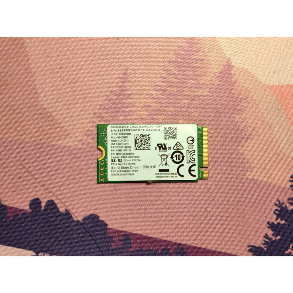 SSD SSST 512GB M.2 NVME PCIe Gen3 3x4 2242