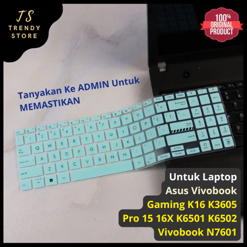 Keyboard Protector Asus Vivobook Gaming K16 K3605, Pro 15 16X K6501 K6502 N7601 M6500 OLED Cover
