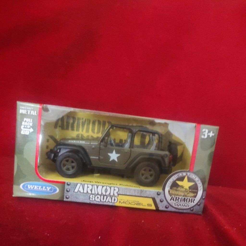Diecast mobil army Jeep Wrangler Rubicon