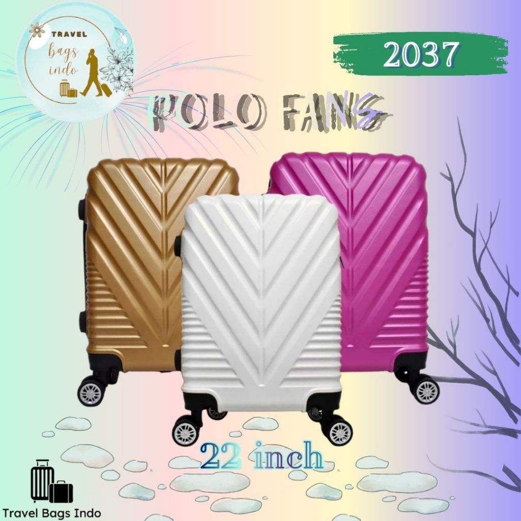 Koper POLO FANS Tipe 2037 Size 22 Inch Koper Umroh Koper Traveling Koper Keren