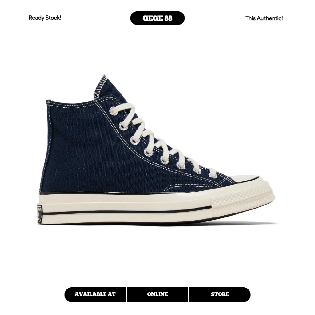 Converse 70s Hi Obsidian Navy Egret Casual 100% BNIB