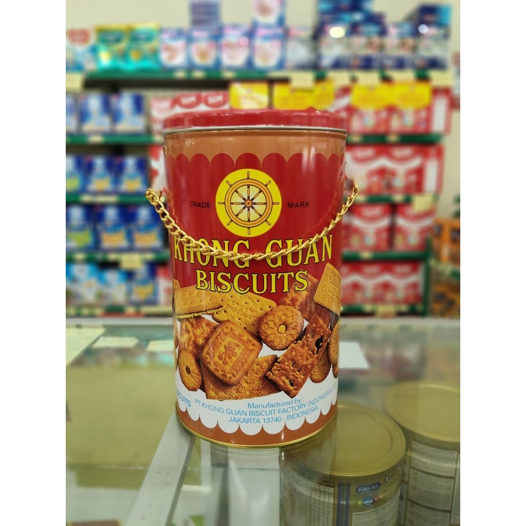 Biskuit Khong Guan Rantai 1000gr Khong Guan Kaleng Assortment Aneka Rasa