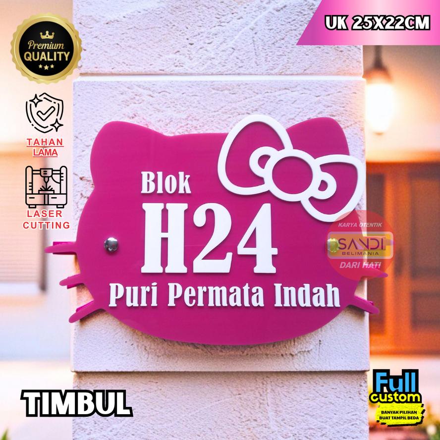 PAPAN NOMOR RUMAH AKRILIK | NOMER RUMAH AKRILIK | NO RUMAH AKRILIK | ALAMAT RUMAH HURUF TIMBUL TIPE 