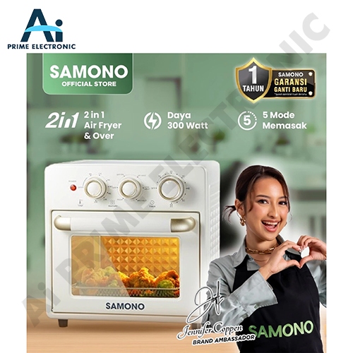 SAMONO SW-AFV18 SWAFV18 Air Fryer dan Oven 18L Multifungsi 7 in 1 Low Watt 350W