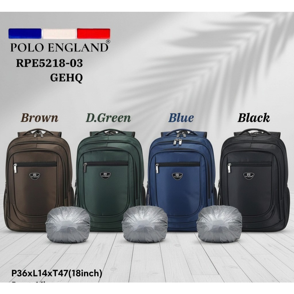 TAS RANSEL POLO ENGLAND TAS RANSEL LAPTOP TAS RANSEL MULTIFUNSI RPE5218-03