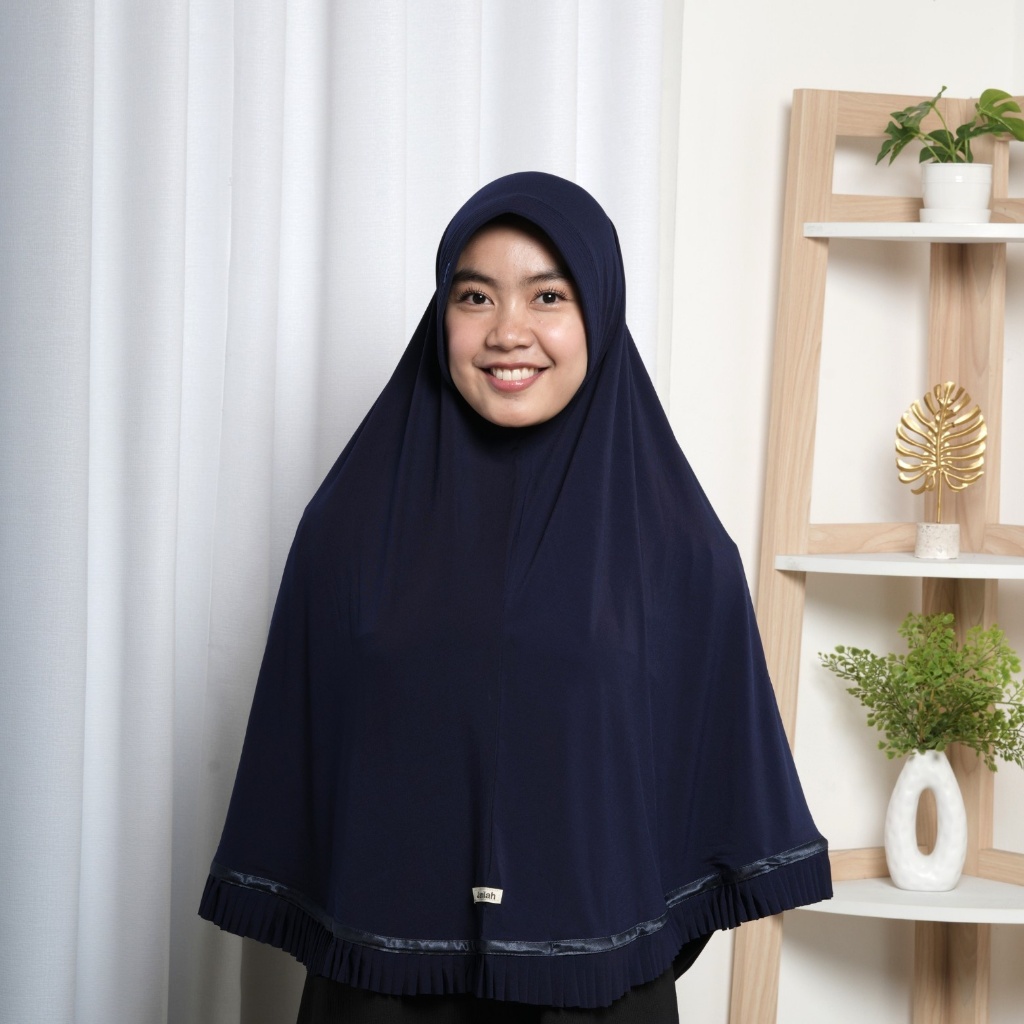 L95 Plui Bisban - Jilbab Pita Rempel, kerudung Jumbo ukuran 100 Ori Jamilah Hijab