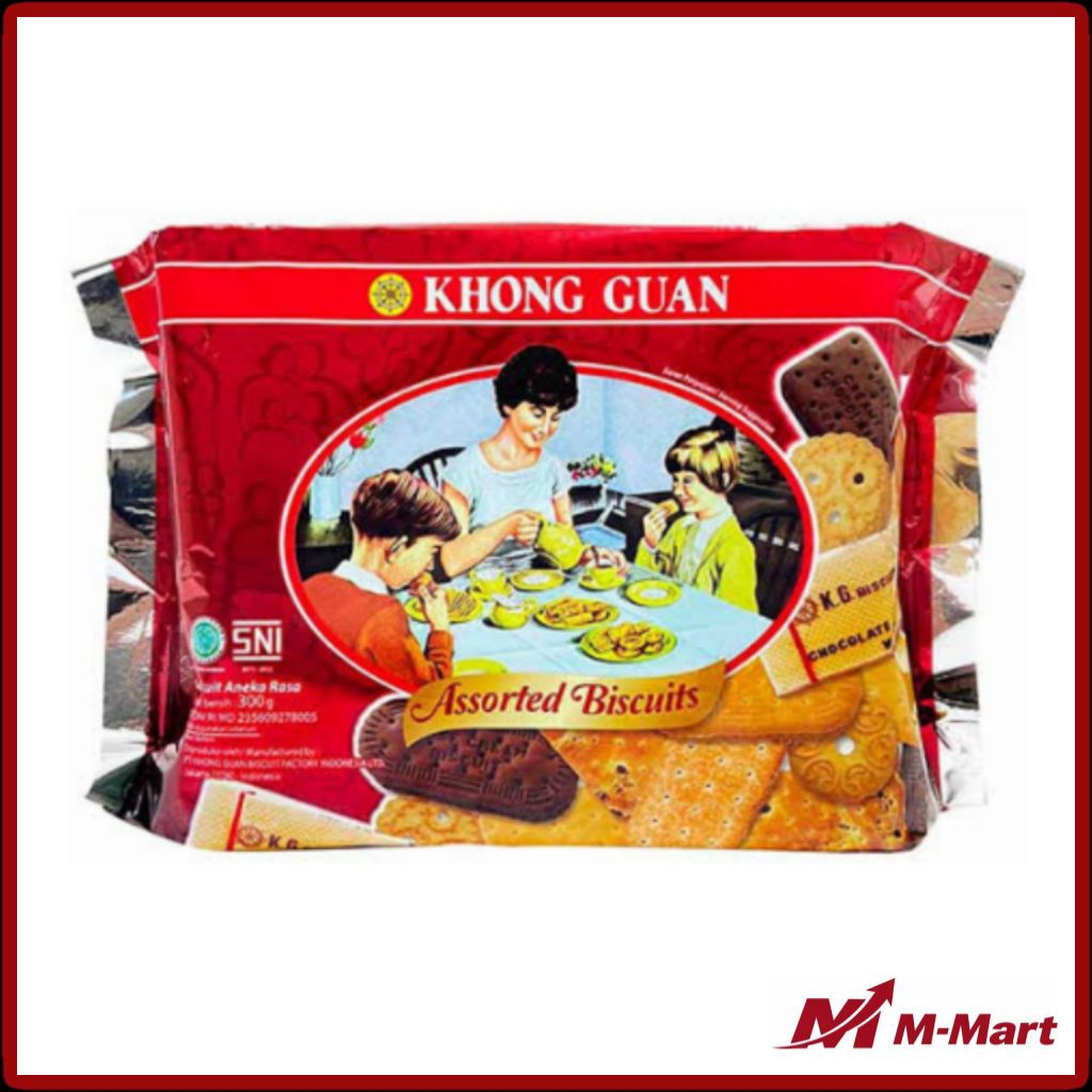 Khong Guan Assorted Biscuits Red 300 gr