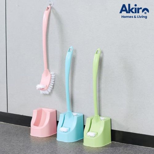 AKIRA Sikat WC 2in1 Panjang + Dudukan | Sikat Kloset Toilet