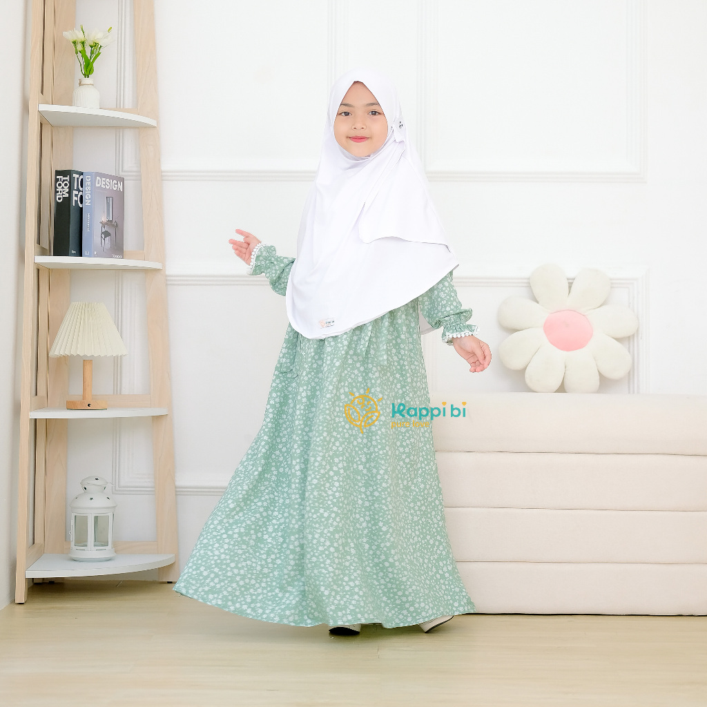 LIMITED STOCK New Dress 2026 Katara Dress Hijab by Happi Bi - Dress Gamis Anak Perempuan Plus Jilbab