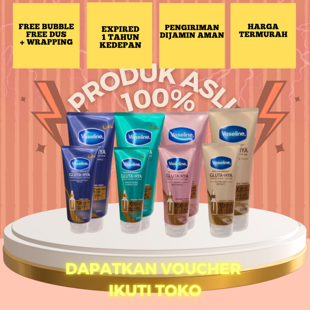 VASELINE HB GLUTA 100% PRODUK ASLI