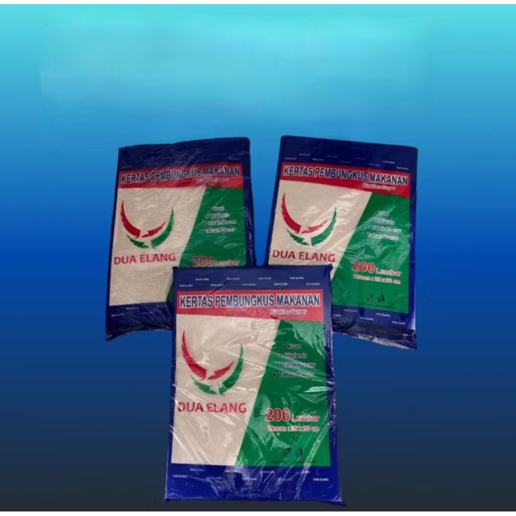 Kertas Pembungkus Nasi Kertas Nasi Kertas Minyak Coklat Kertas Nasi Bungkus Cap Dua Elang B2228