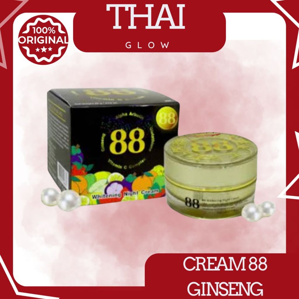 CREAM 88 GINSENG ALPHA ARBUTIN 20 GR ORIGINAL THAILAND|CREAM 88 GINSENG ALPHA ARBUTIN 20 GR ORIGINAL