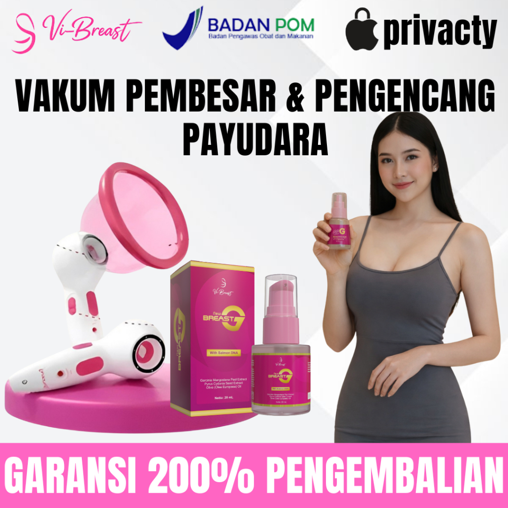Vakum Pembesar Payudara Elektrik Serum Pembesar Payudara Permanen Vakum Pengencang Alami Bpom SNI