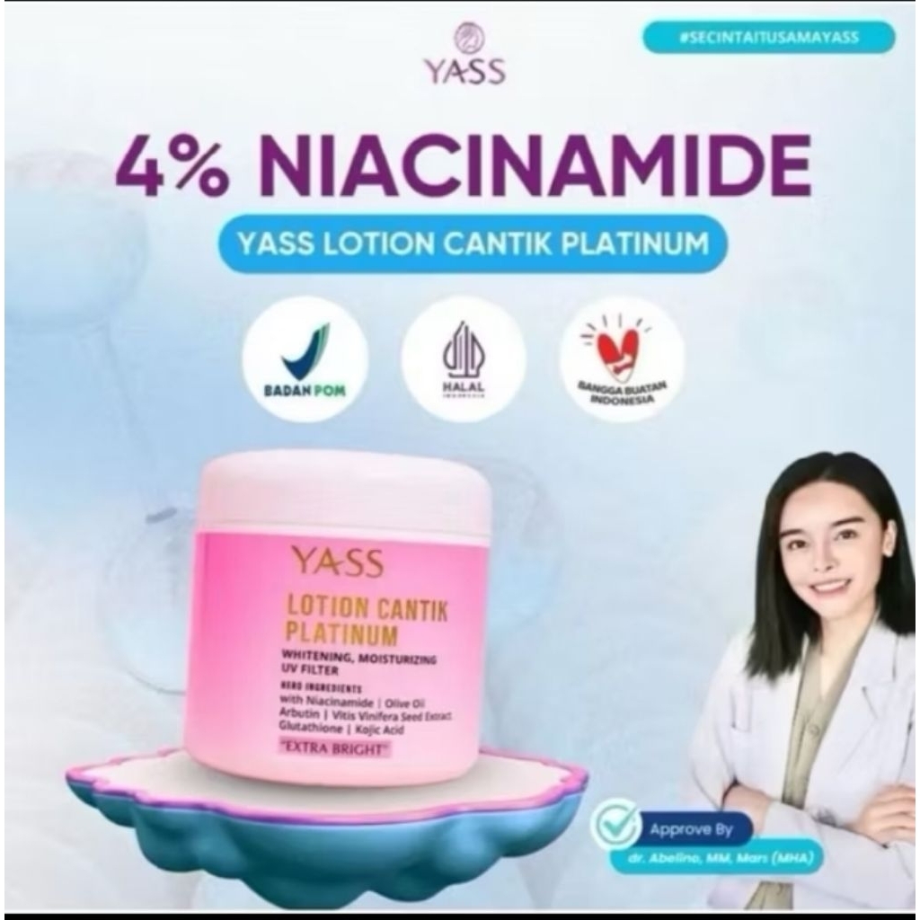 Yass lotion cantik platinum ORI / HB yass