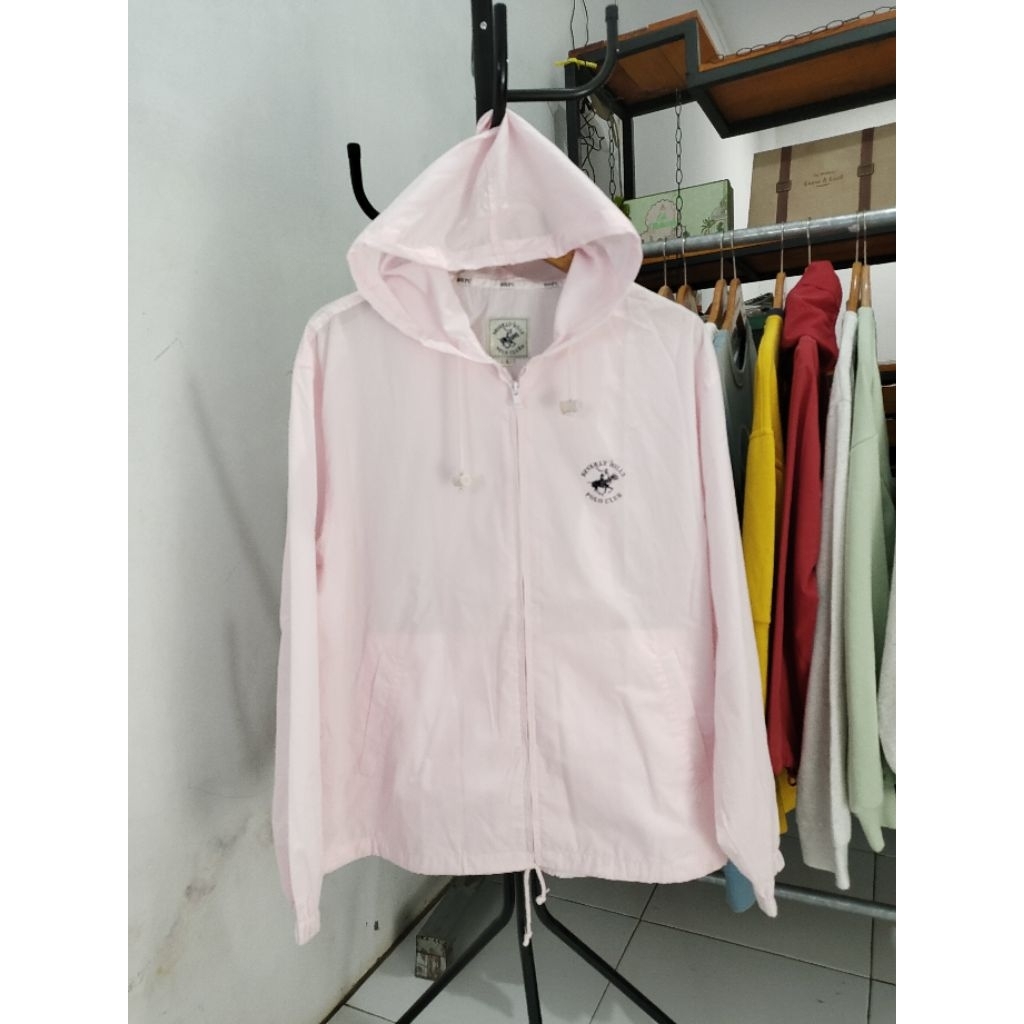 Jacket Windbreaker Beverly Hills Polo Club Baby Pink Original