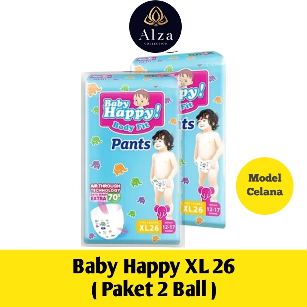 Paket Hemat Baby Happy XL 26 / Pampers Baby happy Xl