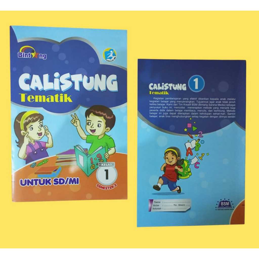 Calistung Tematik SD/MI Kelas 1 Semester 2 - Bintang