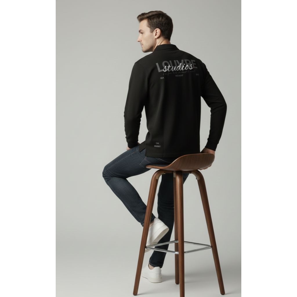 LOUVRE Studios Signature Polo Shirt - Longsleve