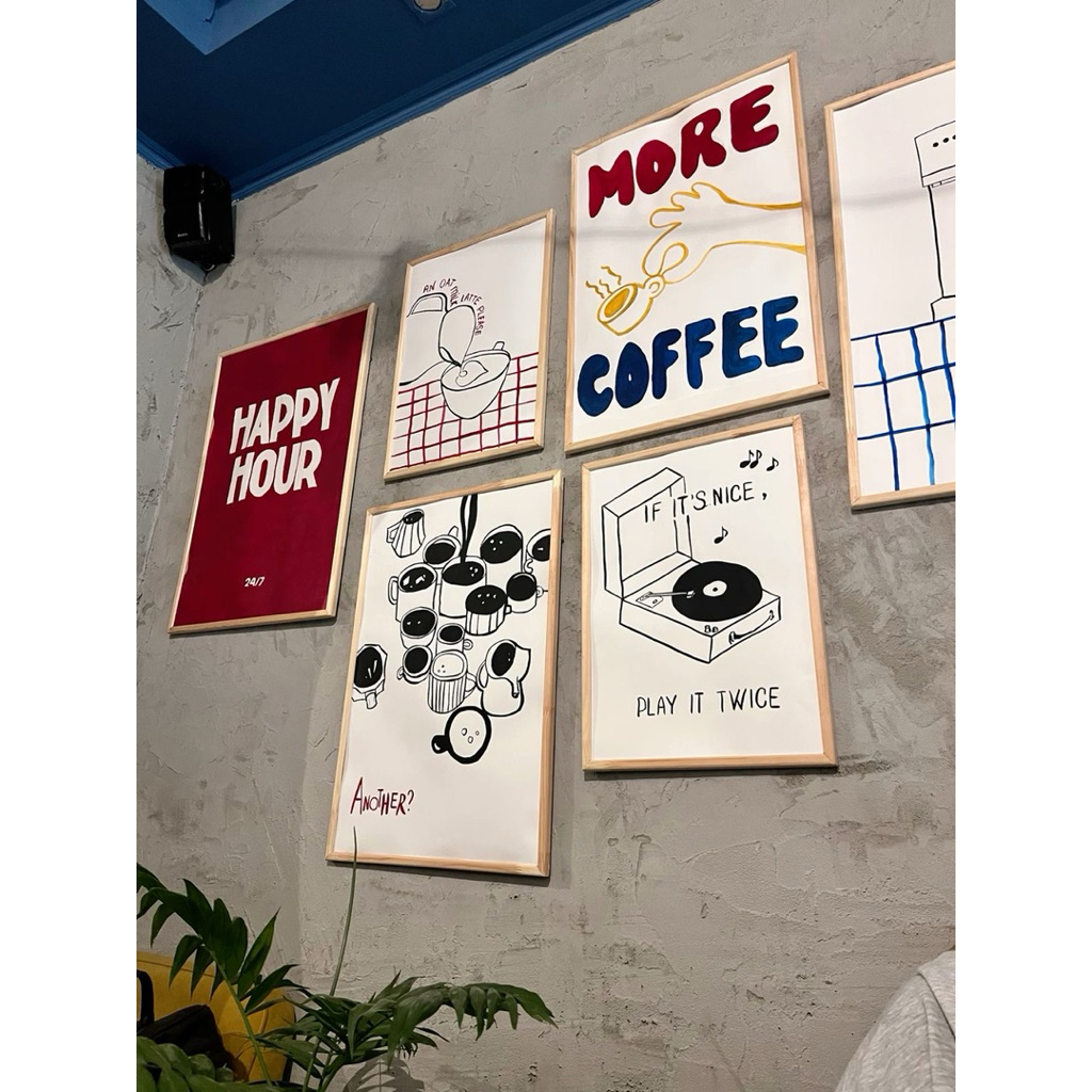 WALL DECOR /HIASAN DINDING COFFE/HIASAN DINDING CAFE/RUANG MEJA MAKAN
