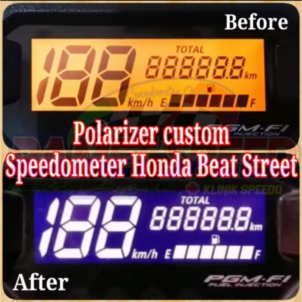 POLARIZER LCD SPEEDOMETER BEAT STREET