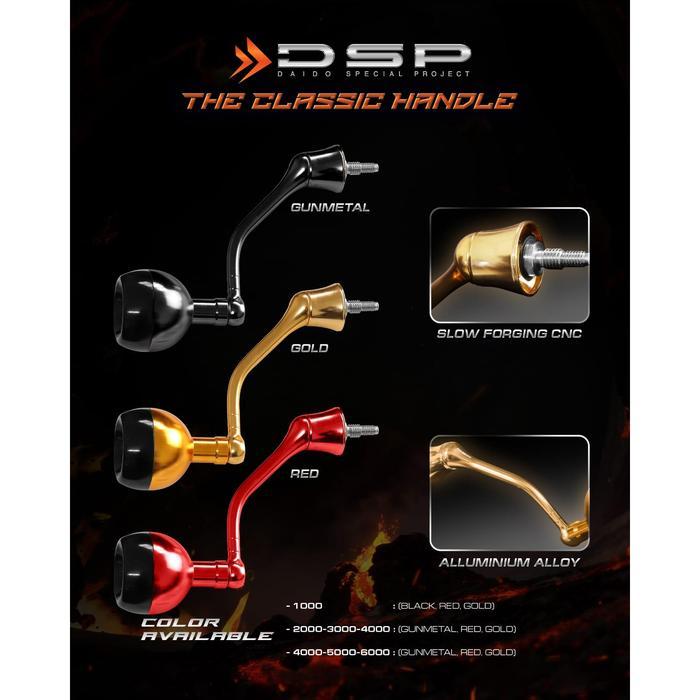 Power Handle Round KNob Reel Daido Single Handle Classic CNC (1000 - 6000) Sparepart