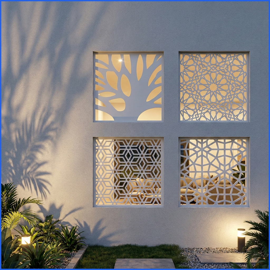 PROMO KRAWANGAN PVC BOARD / ORNAMEN PVC BOARD 50CM X 50CM