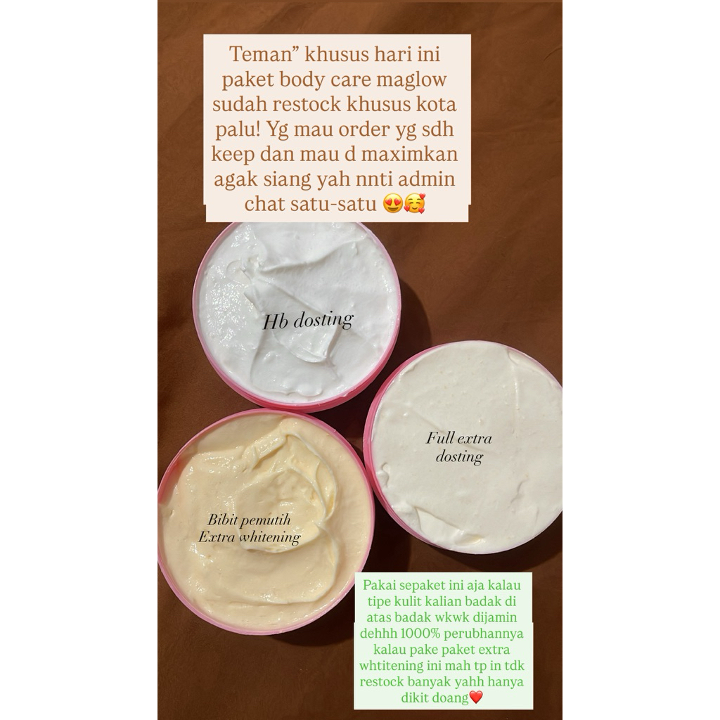 paket lengkap dosting  Hb full dosting + hb dosting + bibit dosting