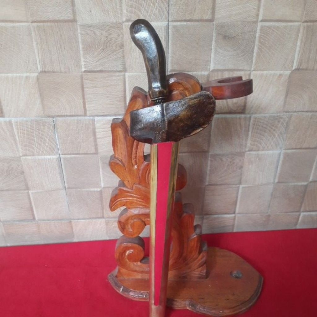 Keris Patrem Nogo Kikik Luk 3 Sepuh,Pamor Wengkon Isen