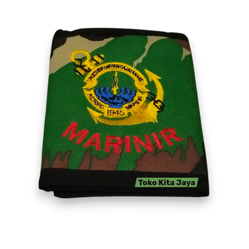 Dompet Lipat Marinir Jangkar | Dompet Lipat Loreng Marinir Jangkar - Bahan Ripstop