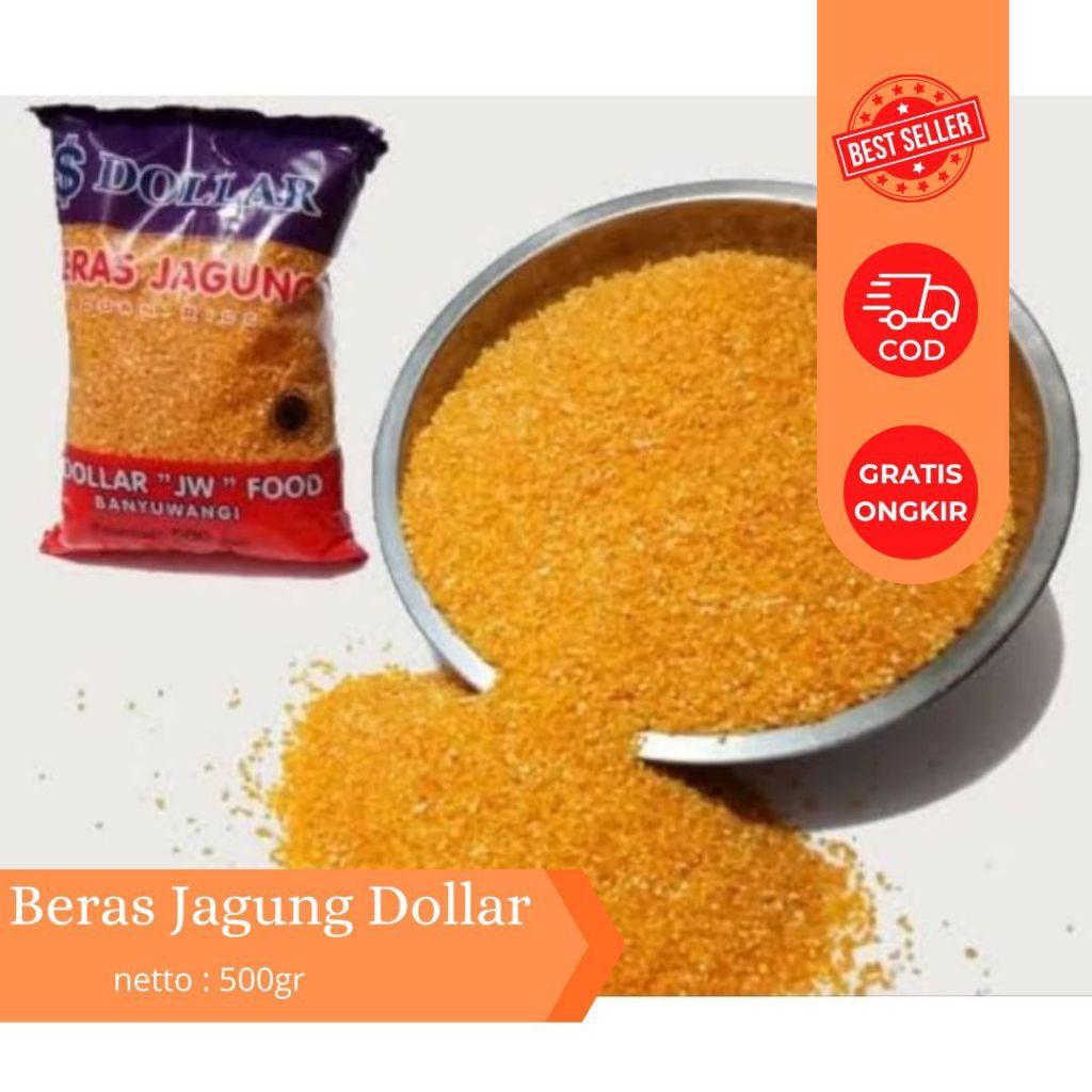 Beras Jagung Dollar 500gr - Beras Organik