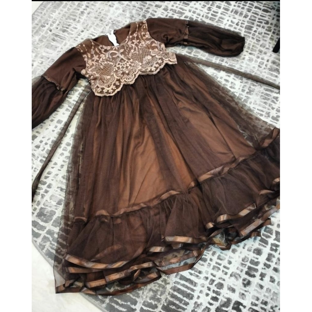 Baju pesta muslim anak / baju pesta anak / gaun muslim anak / MUSLIM BRUKAT