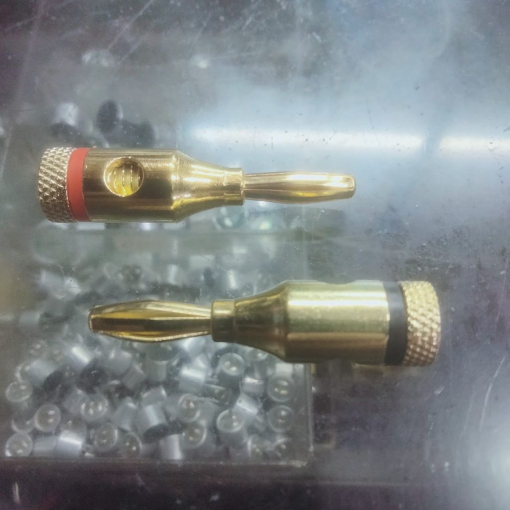 Satu Set Jack Jek Banana Metal Gold