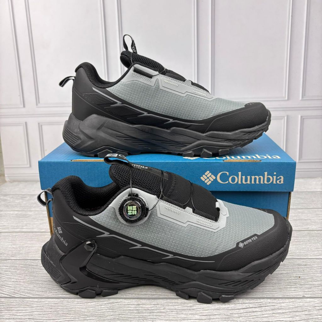 SEPATU PRIA COLUMBIA BOA WATERPROOF GREY BLACK