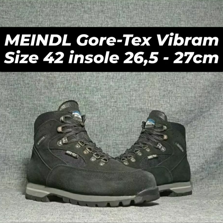 Sepatu Outdoor Meindl Gore-Tex Vibram Sepatu Hiking Gunung Treking Traveling