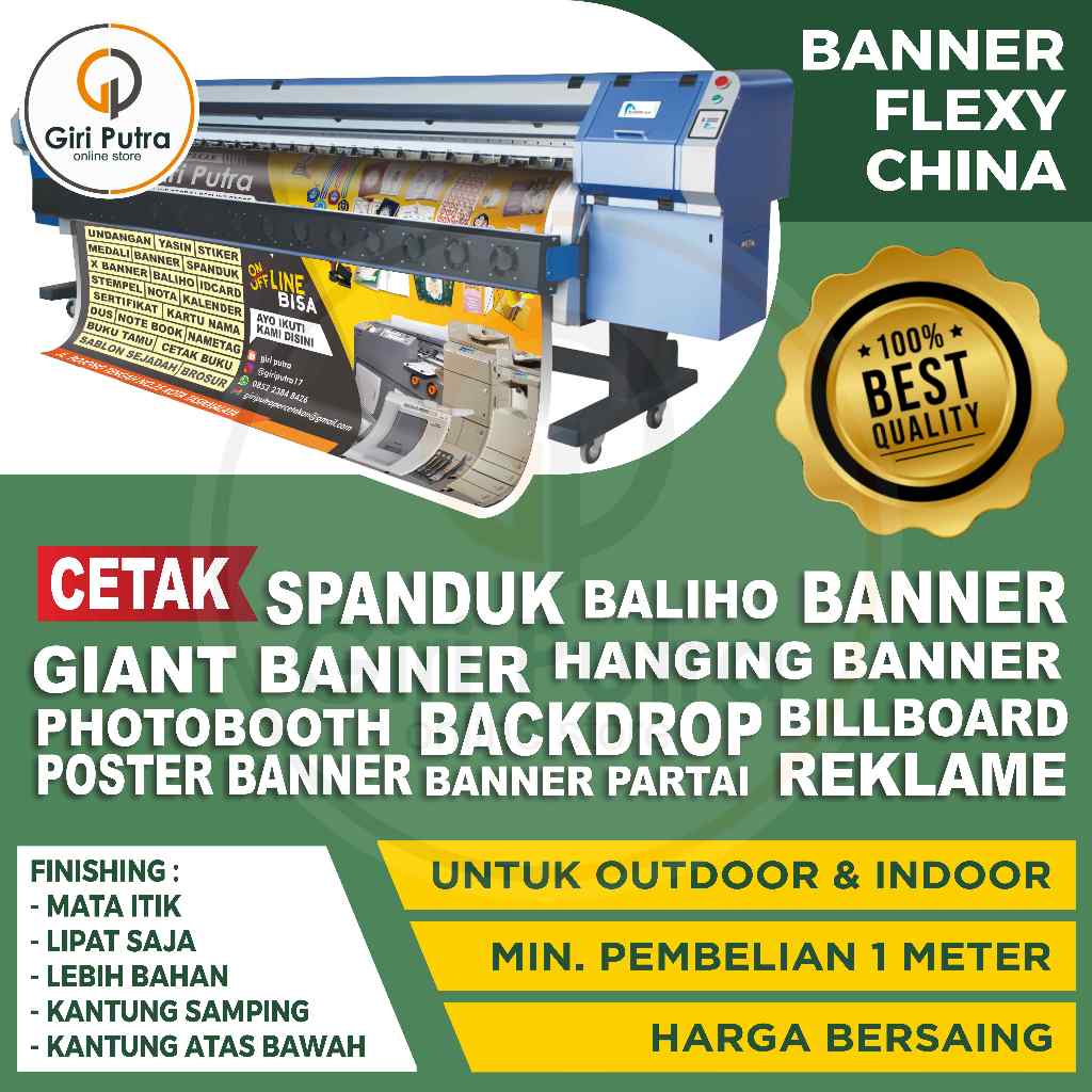 BANNER FLEXY CUSTOM / SPANDUK, BACKDROP, PHOTOBOOTH, BILLBOARD DLL