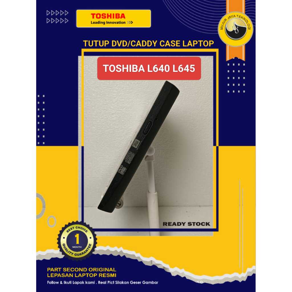 DVD Caddy Tutup Case Cover Laptop TToshiba Satellite L640 L645 L645D L600  Second Original
