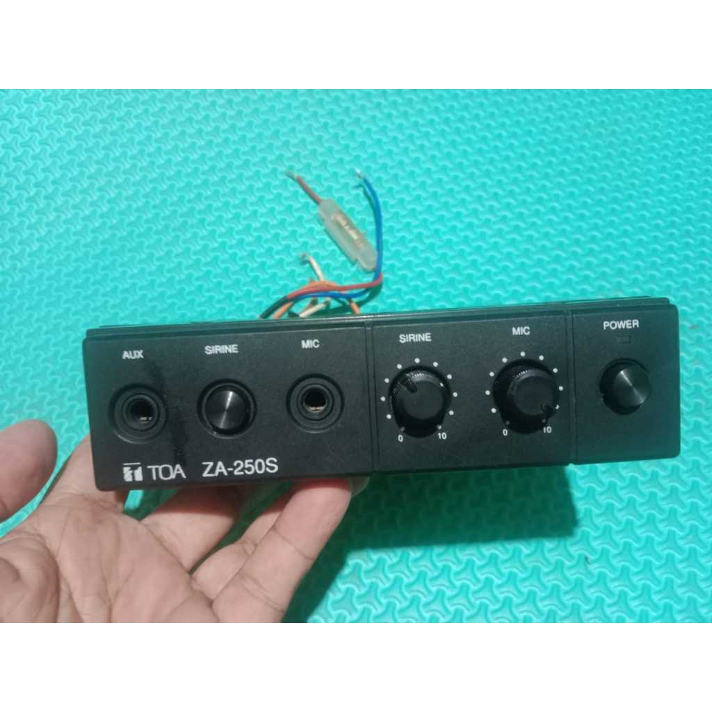 ampli TOA ZA-250S ZA250S ZA 250 S Car Amplifier 25W DC  Sirene  Mic corong bekas normal